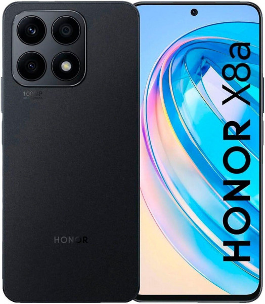 Honor X8A Midnight Black 128 GB Android 12 Smartphone 6,8" 100 MP Kamera FullHD