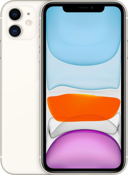 Apple iPhone 11 weiß 64GB Bluetooth Wi-Fi iOS13 NFC 4G (LTE) Dual-Sim Lightning