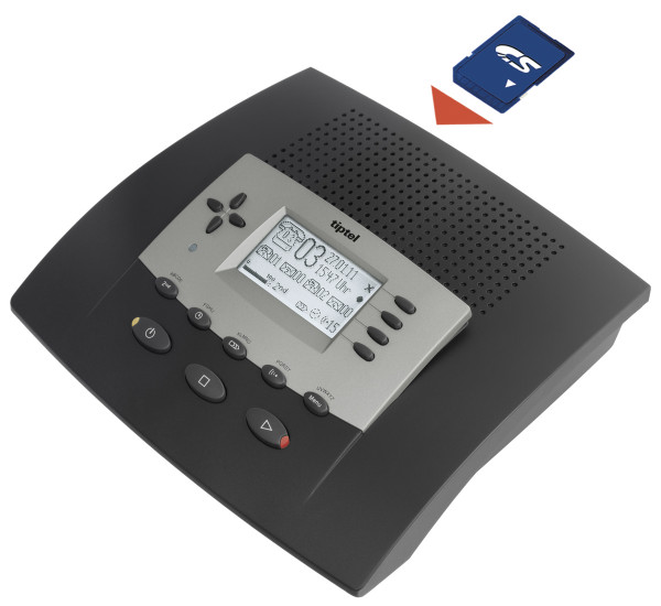 tiptel 545 SD Profi Anrufbeantworter Automatische Telefonzentrale USB Anschluss