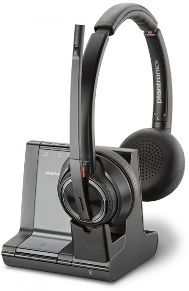 Plantronics DECT Headset Savi W8220 USB binaural ANC Mikrofon Bluetooth schwarz