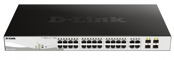 D-Link DGS-1210-24P 24-Port Layer2 PoE Gigabit Smart Managed Switch Rackmontage