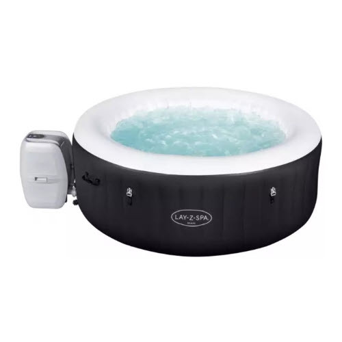 Bestway Whirlpool Miami AirJet Ø180cm Pool schwarz weiß Filter Pumpe Aufblasbar