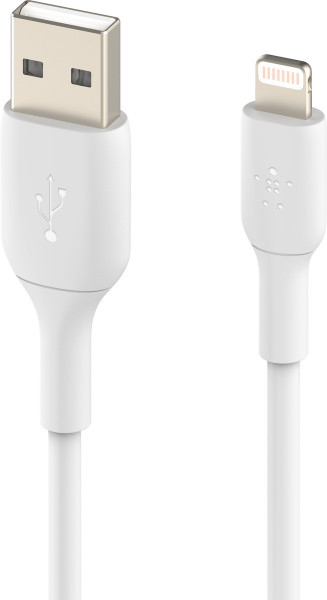Belkin Lightning Ladekabel auf USB-A PVC mfi zertifiziert 2m weiß