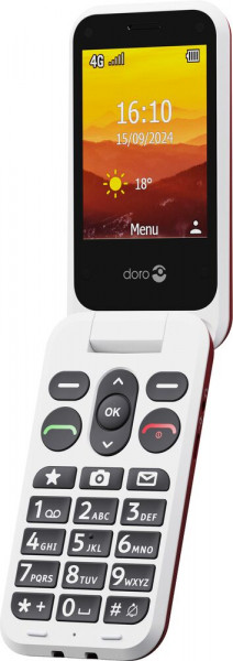 Doro Leva L20 rot/weiß Featurephone IP54 64MB/128MB USB-C 2.8"LCD-TFT Display 4G