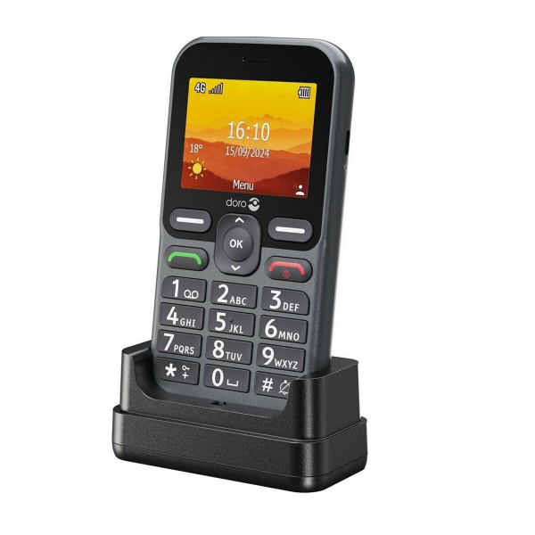 Doro Leva L10 Grau 4G Mobiltelefon 128 GB Senioren microSD USB-C Bluetooth GPS