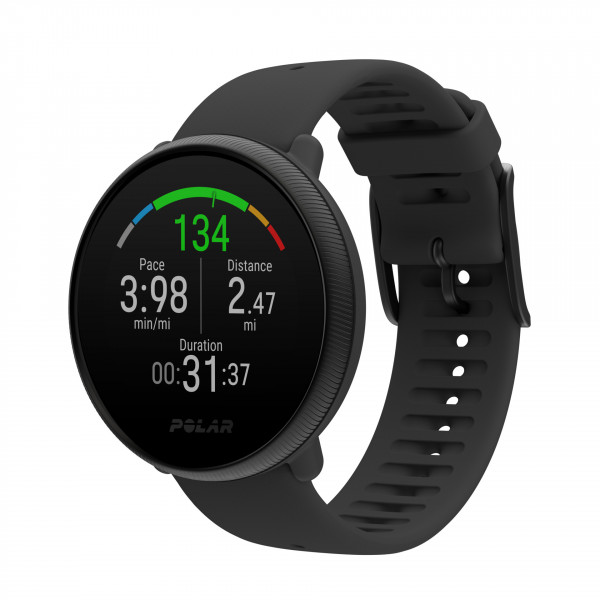 Polar IGNITE 2 schwarz Smartwatch Fitnesstracker GPS 1,2" IPS-TFT Android iOS
