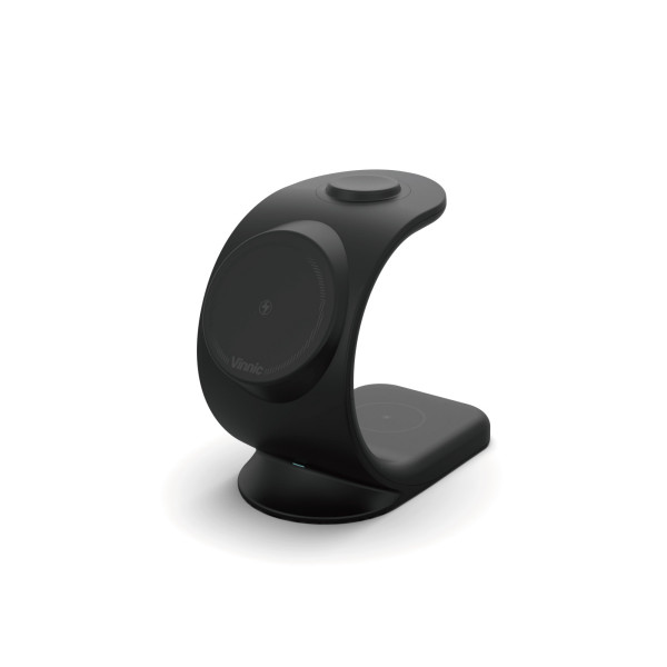 Vinnic CHOMO 3-IN-1 Magnetic kabellose Ladestation Schwarz Energieversorgung 15W