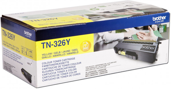 Brother Toner TN-326Y Lasertoner Gelb (ca. 3500 Seiten)