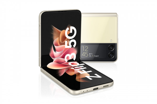 Samsung F711B Galaxy Z Flip 3 5G 128 GB creme weiß Android Smartphone 6,7"