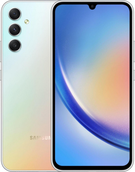 Samsung A346B Galaxy A34 5G Silber Smartphone 128GB 6GB USB-C OLED 6.6" Android