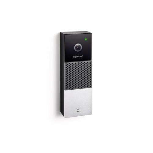 Netatmo NDB-EC Smarte Videotürklingel Kabellos schwarz Mikrofon Lautsprecher