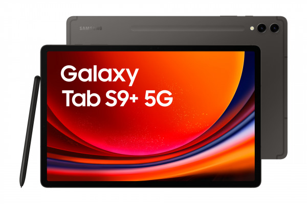 Samsung Galaxy Tab S9+ Grau 256 GB Android 13 Tablet 12,4'' 5G Amoled IP68 USB-C