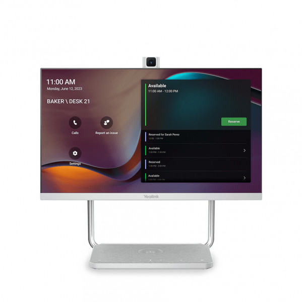 Yealink DeskVision A24 Videokonferenzsystem Grau/Silber 24"Touchdisplay Kamera