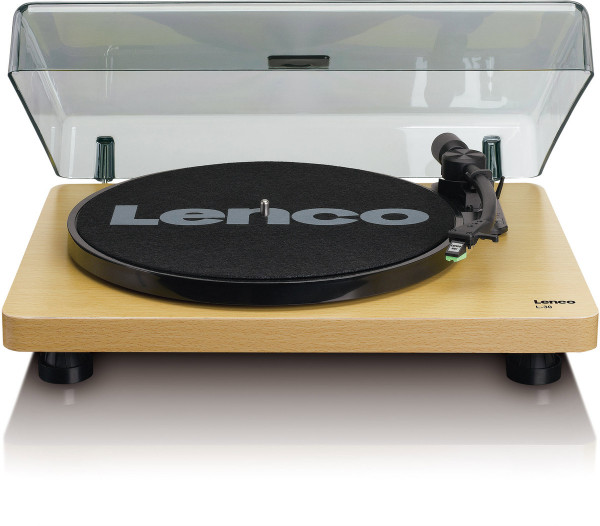 LENCO L-30 Plattenspieler mit AutoStop und PC-Codierung aus Holz Braun USB
