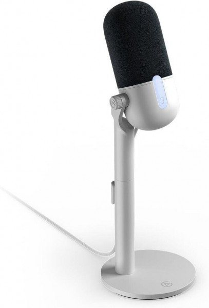 Elgato Wave Neo Weiß Mikrofon Büro/Gaming LED-Beleuchtung Standfuß USB-C/Klinke