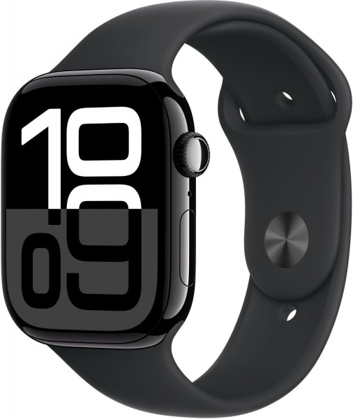 Apple Watch S10 Smartwatch schwarz WLAN Bluetooth NFC 4G eSIM 64GB Touch USB-C