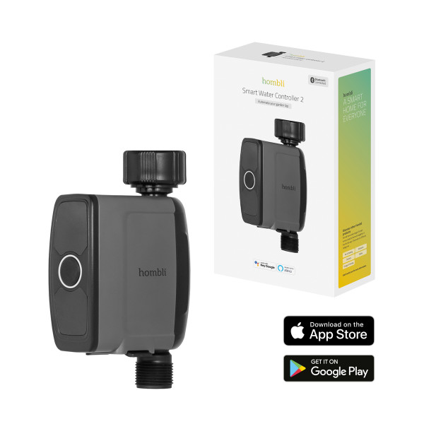Hombli smarte Bewässerungssteuerung 2 schwarz outdoor SmartHome Sprachsteuerung