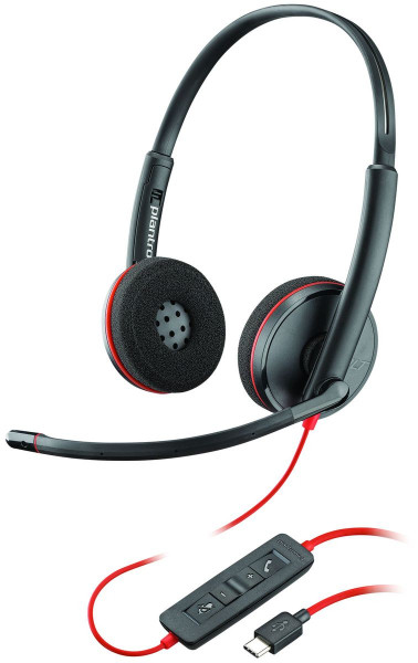 Plantronics Headset Blackwire C3220 binaural USB-C Kopfbügel kabelgebunden