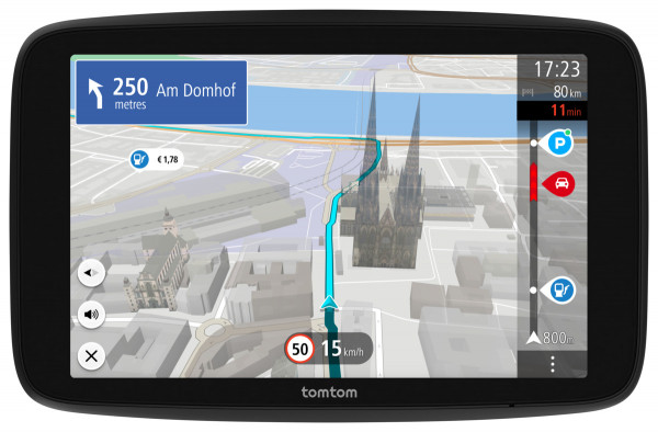 TomTom GO Navigator 7 Zoll PKW-Navigationsgerät Fahrspurführung Sprachsteuerung