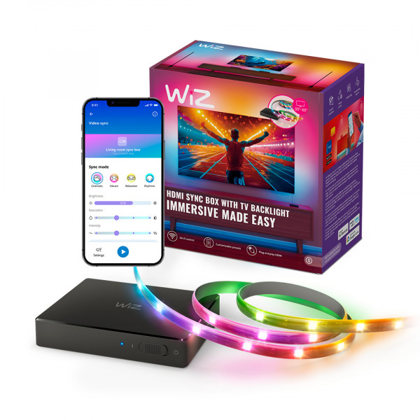 WiZ Sync box starter kit 55""65"" EU Leuchtmittel Smart Schwarz WLAN Bluetooth