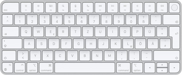 Magic Keyboard mit Touch ID German Weiß QWERTZ Multimediatasten USB-C Kabellos