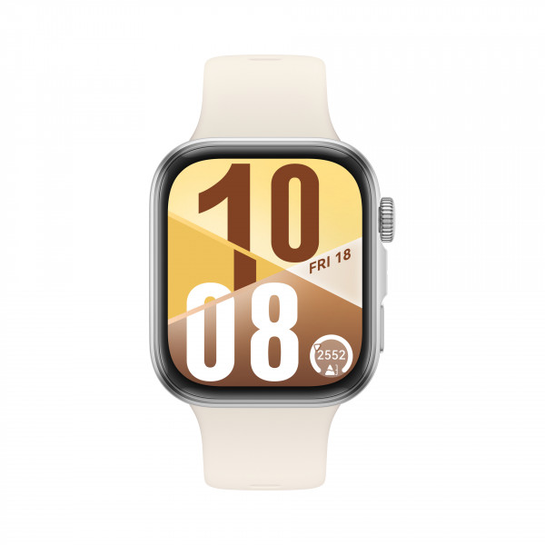 HUAWEI WATCH FIT 4 Smartwatch 4GB Silber Elastomer NFC OLED digital 1.82" GPS