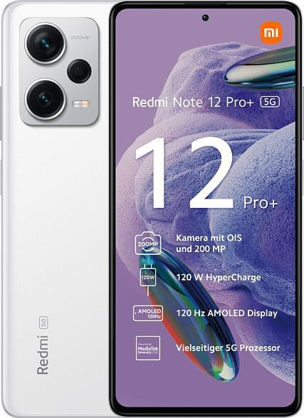 Xiaomi Redmi Note 12 Pro+ 5G 8GB/256GB Weiß Android 6.67" AMOLED Display USB-C
