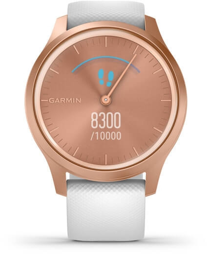 Garmin vivomove STYLE Rosegold Weiss iOS Android Smartwatch Fitness-Tracker