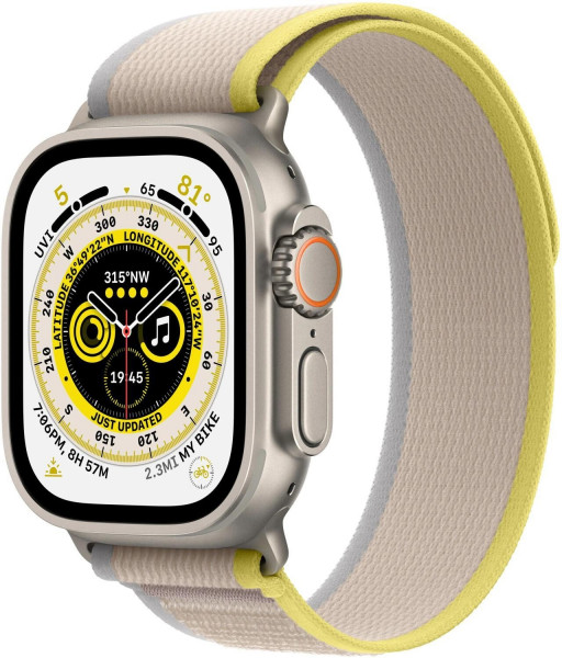 Apple Watch Ultra Cell 49mm Titanium Yell/Beige Smartwatch WLAN 4G eSIM 32GB