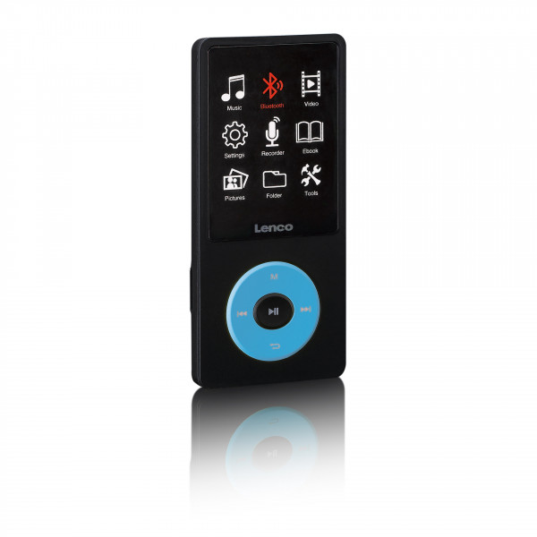 LENCO Xemio-860 8 GB blau MP3/MP4 Player 2,4 Zoll LCD-Display Bluetooth USB