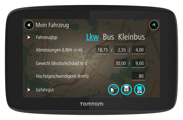 TomTom GO Professional 520 TMC Navigationsgerät 5" Display Europa Lifetime