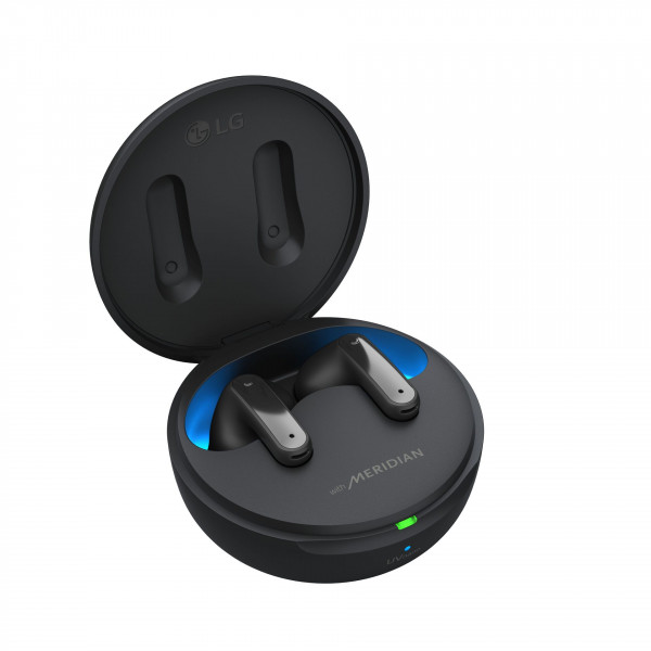 LG Bluetooth Headset Kopfhörer DFP8 8mm-Treiber ANC UV Nano IPX4 schwarz