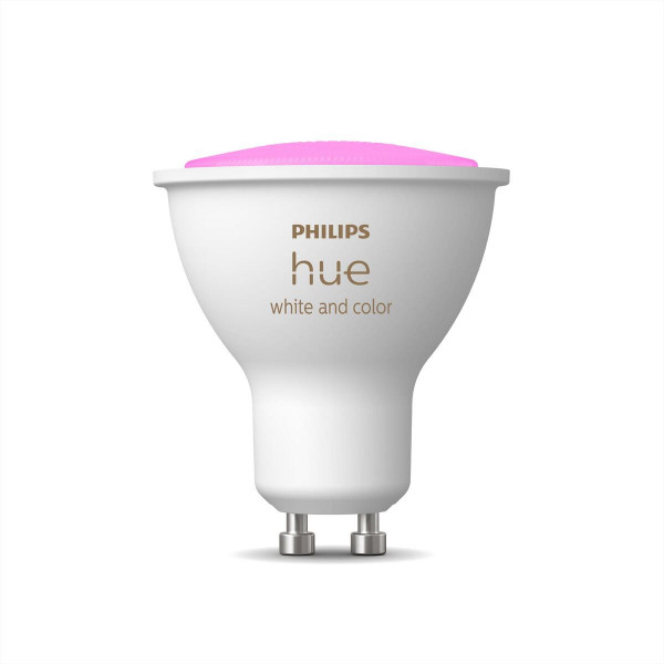 Philips Hue GU10 Smart LED Leuchtmittel RGBW Einzelpack 230lm Dimmbar Bluetooth
