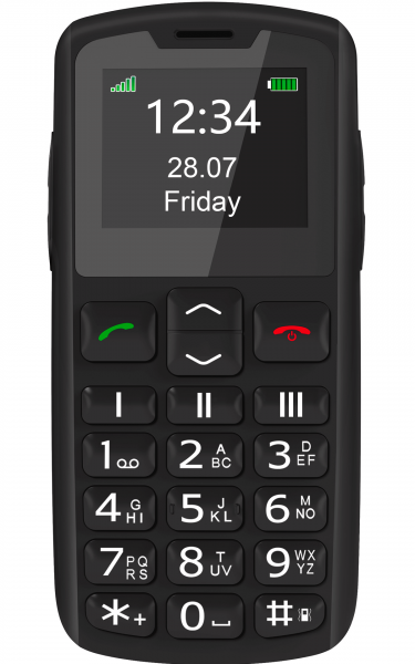 Bea-fon SL230 Schwarz Mobiltelefon Senioren 2G 1,8" Großtasten Bluetooth USB-C