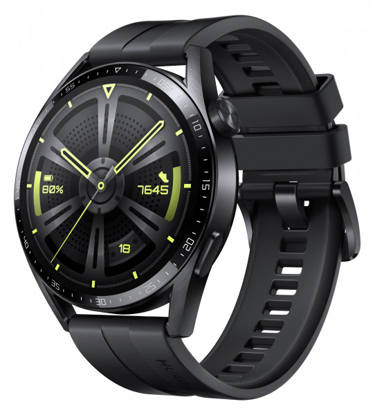 Huawei Watch GT3 46mm schwarz Smartwatch Fitnesstracker 1,43" Akku bis 14 Tage