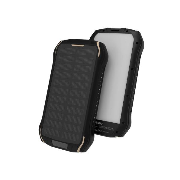 Vinnic SACA PEAK Solar Powerbank schwarz Energieversorgung mobil 20.000 mAh
