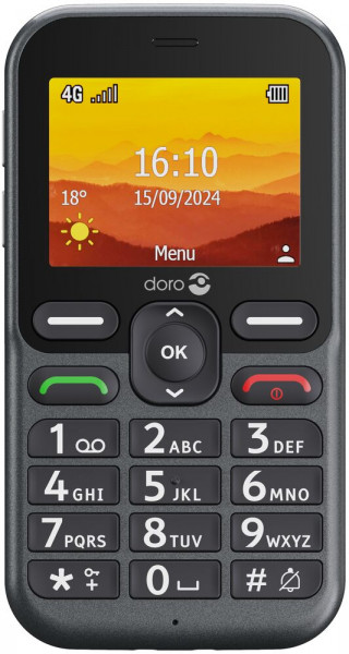 Doro Leva L10 128MB Schwarz LTE Featurephone 2,4" LCD 2MP 64MB RAM microSD