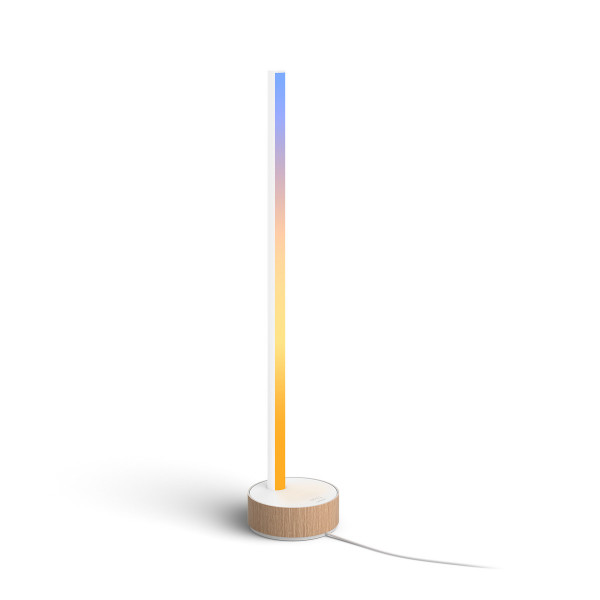 Philips Hue Gradient Signe Oak Tischleuchte Weiß Dimmbar Holz Smart Home LED