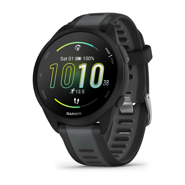 Garmin Forerunner 165 Music, Schwarz/Schiefergrau Fitness Tracker Bluetooth GPS