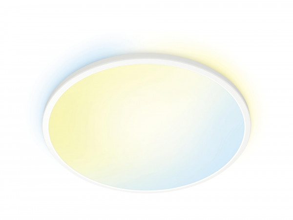 WiZ SuperSlim Deckenleuchte Tunable White 3800lm Weiß WLAN BT Alexa Siri Google