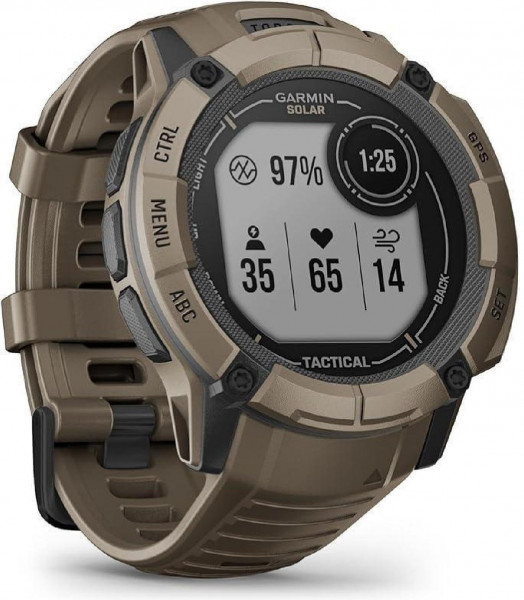 Garmin Instinct 2X Solar Tactical Edition 50mm 64MB 1.1 Zoll Bluetooth Olive