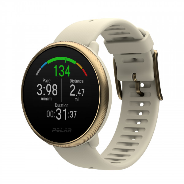 Polar IGNITE 2 Gold/Champagne 43mm S/M/L Silikon 1,2" IPS-LCD Android iOS GPS