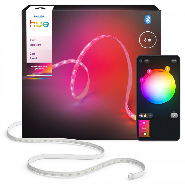 Philips Hue Gradient Lightstrip 3m EU RGBW 12W Dimmbar Weiß Smart Leuchtmittel