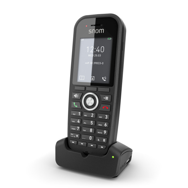 Snom m30 DECT Mobilteil Schwarz 2"LCD-TFT HD Audio Full Duplex Gürtelclip