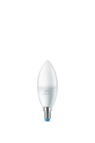 WiZ White LED Lampe matt 40 Watt Einzelpack Smart Home Appsteuerung dimmbar E14