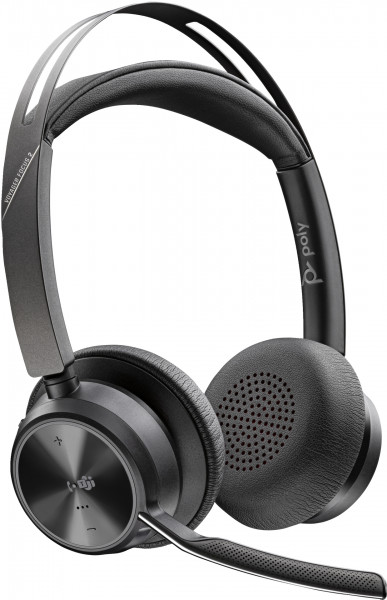 Poly Voyager Focus 2 UC USB-C/A Teams Headset Schwarz Bluetooth USB-C ANC On-Ear