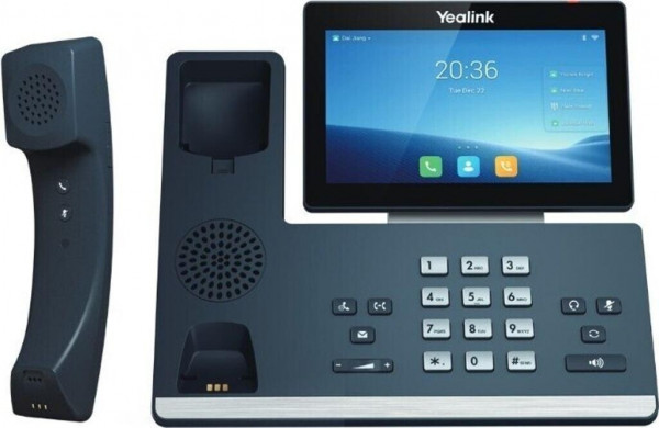 Yealink SIP-T58WPro Telefon mit HDKamera Dunkelgrau RJ9/USB/Bluetooth WLAN 7"LCD