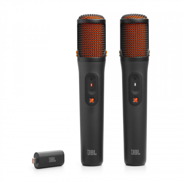 JBL EasySing Mikrofone Karaoke Schwarz Orange 195g 240mAh Akku