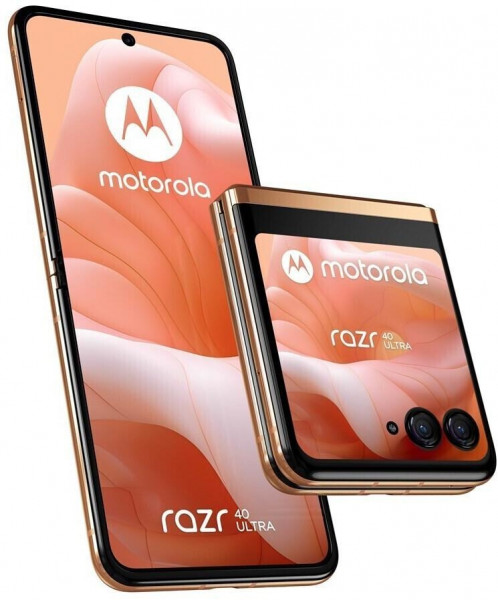 Motorola Razr 40 Ultra Peach Fuzz 256 GB Android 13 3,6"/6,9" USB-C klappbar NFC