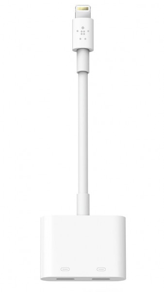 Belkin RockStar Lightning Audio & 12W Ladeadapter weiß Apple iPhone iPad